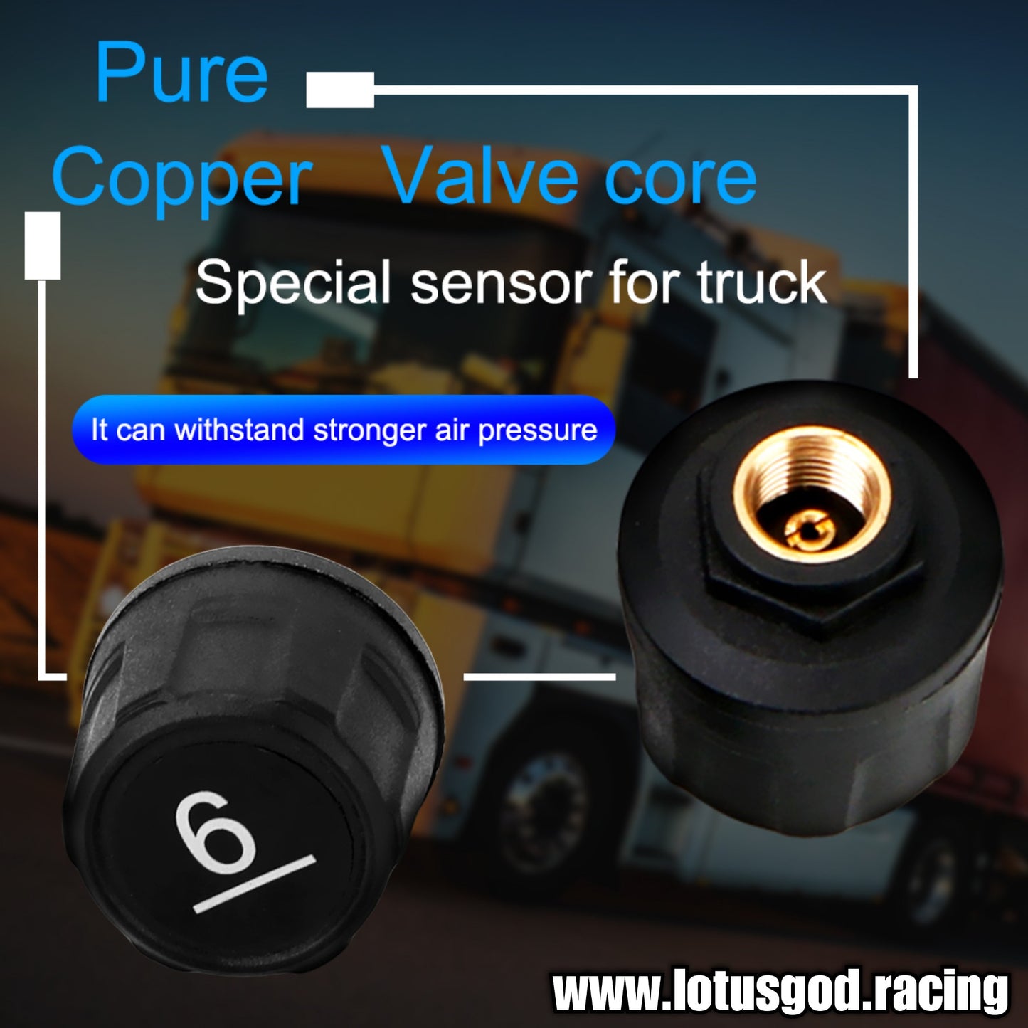 Tpms Wireless Solar Power Rechargeable USB LED Internal | External Tyre Pressure Monitoring System Real Time Detection For All Vehicle With 6 Wheels