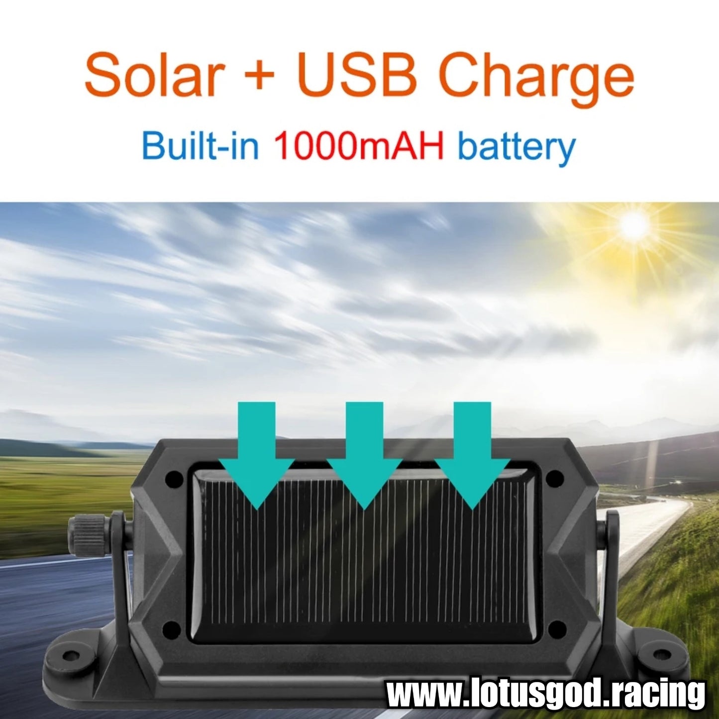 Tpms Wireless Solar Power Rechargeable USB LED Internal | External Tyre Pressure Monitoring System Real Time Detection For All Vehicle With 6 Wheels
