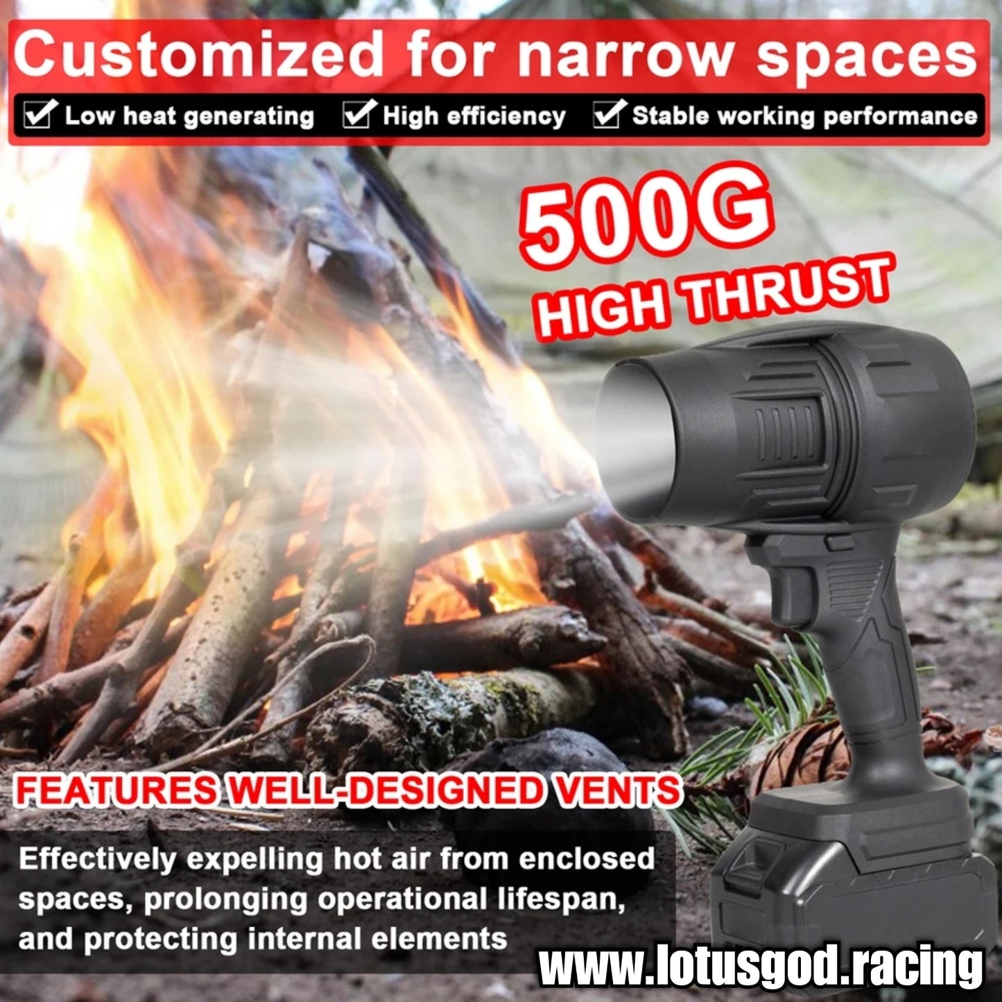 Portable Wireless Handheld High Power Jet Fan 500g High Super Turbo Thrust Violent Fan Boost Motor Ducted Turbofan Dust Blower Cleaning Tool