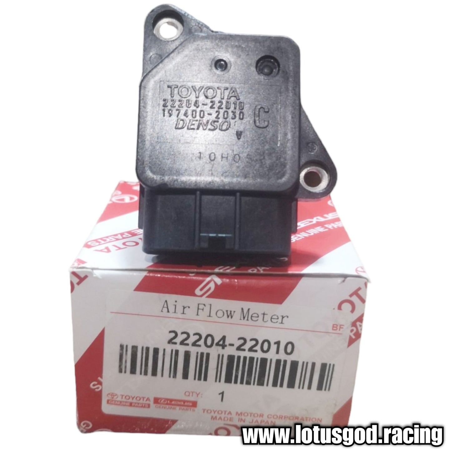 Mass Air Flow Meter Sensor 22204-22010 for Toyota Corolla Mr2 Lexus Scion Pontiac Land Rover Lotus Elise Jaguar Volvo 2220422010