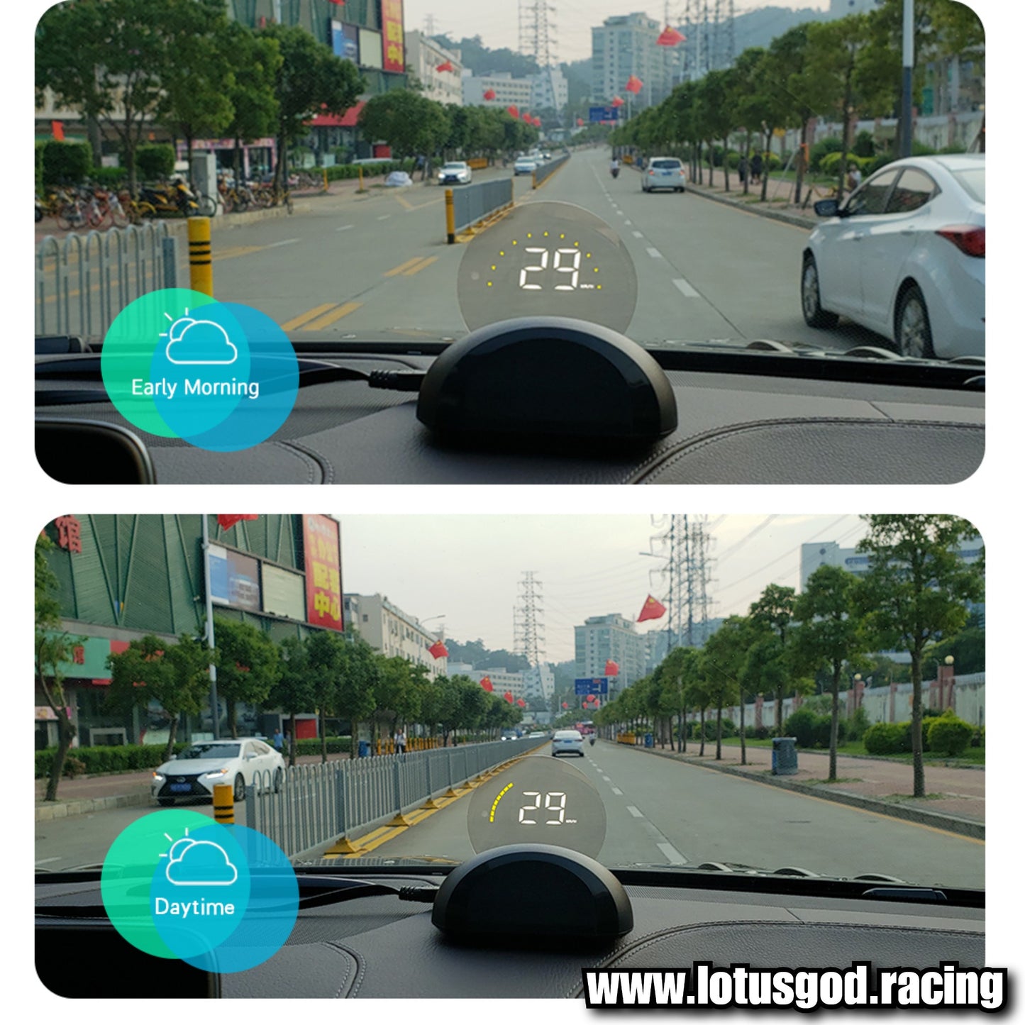 Obd2 | Usb Digital Speed Glass Projection Hud Vsd Car Head Up Display On Board Computer Clock Gps Speedometer OBD Rpm Water Temp Auto Alarm Meter