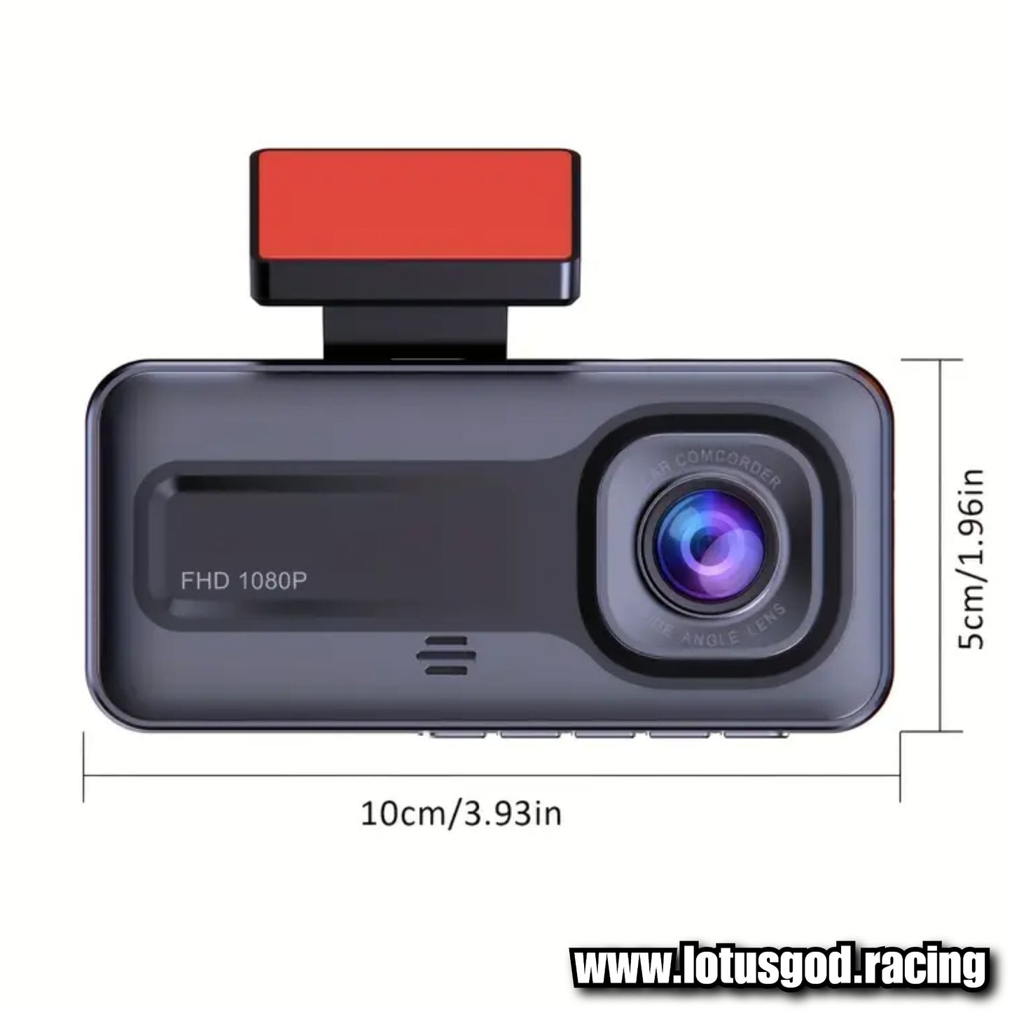 2 Front Dash Cam Dual Lens Adjustable Inside Camera + 1 Rear Cam 64gb Sd Card 2 Inch Screen G-sensor HD Night Vision Wide Angle Car DVR Driving Recorder (3 Cameras)