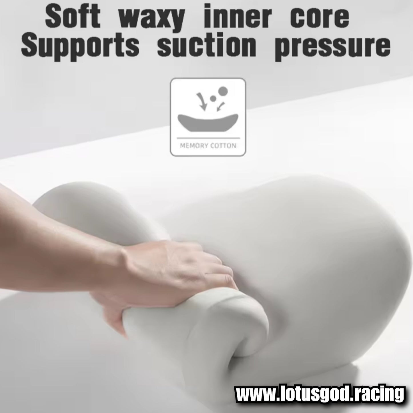Black Comfortable Neck Head Back Waist Memory Foam Cushion Back Rest Lumbar Support Pillow For Gaming Chair Car Seat Lorry Van Pick Up Truck Etc