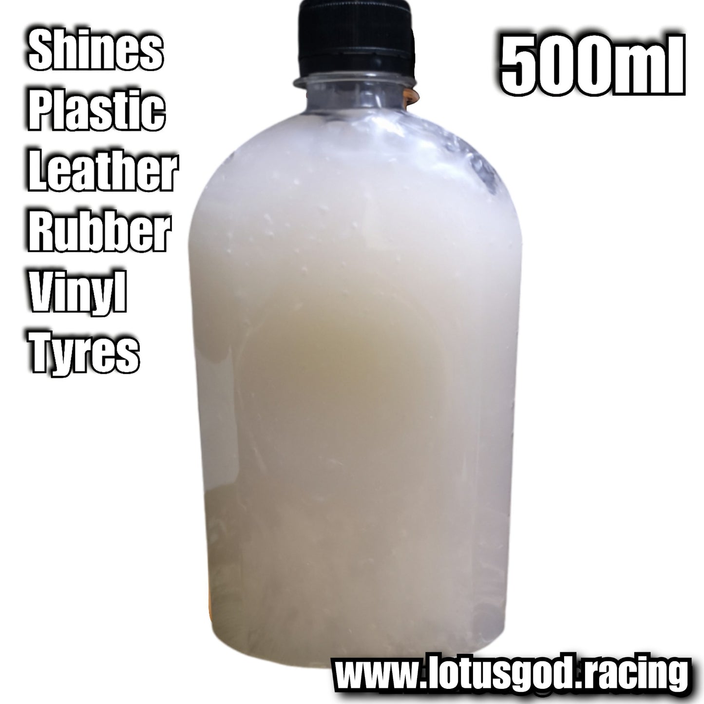 Light Orange Lava Multi Purpose Leather Rubber Vinyl Plastic Tyre Shine Silicone Gel For Car Lorry Van Pick Up Motorcycle Tires 500ml