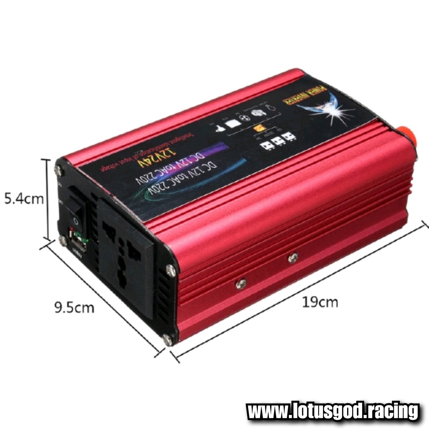 1500W Cigarette Socket Lighter Inverter 12V | 24V To 220V 230V Plug Voltage Converter + USB | EU/UK/AU/Universal Socket Auto Car Accessories