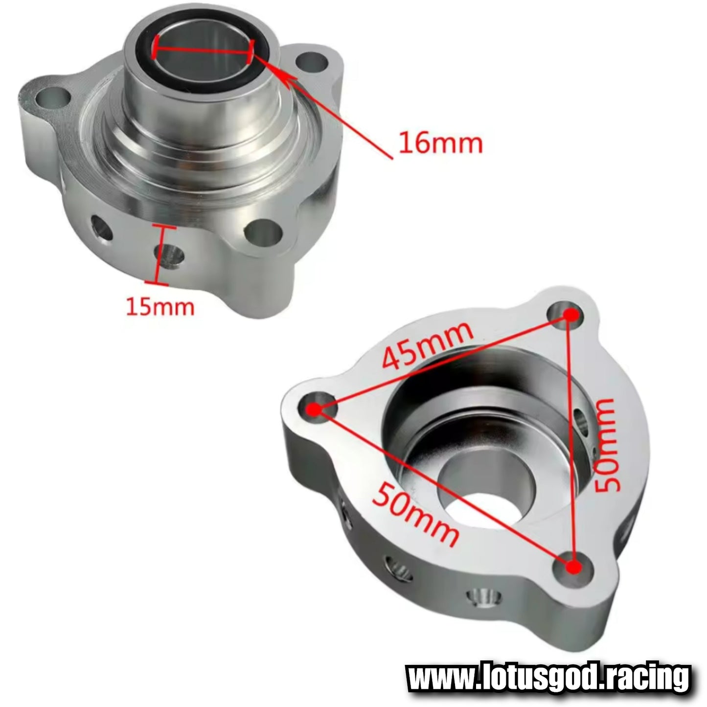 Custom CNC Aluminum Blow Off Valve Dump Valve Adapter Spacer Kit For Citroën C5 Ds3 Peugeot 207 06-15 Mini Cooper R55/R56/R57/R58/R59 Turbo Engines Adaptor Engine Part BOV