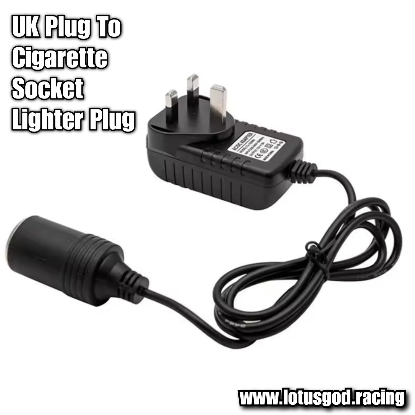 AC 110V/220V TO DC Car Cigarette Lighter Power Adapter Socket 12V Volt 2A 24W Charger Converter Home Parts UK Plug