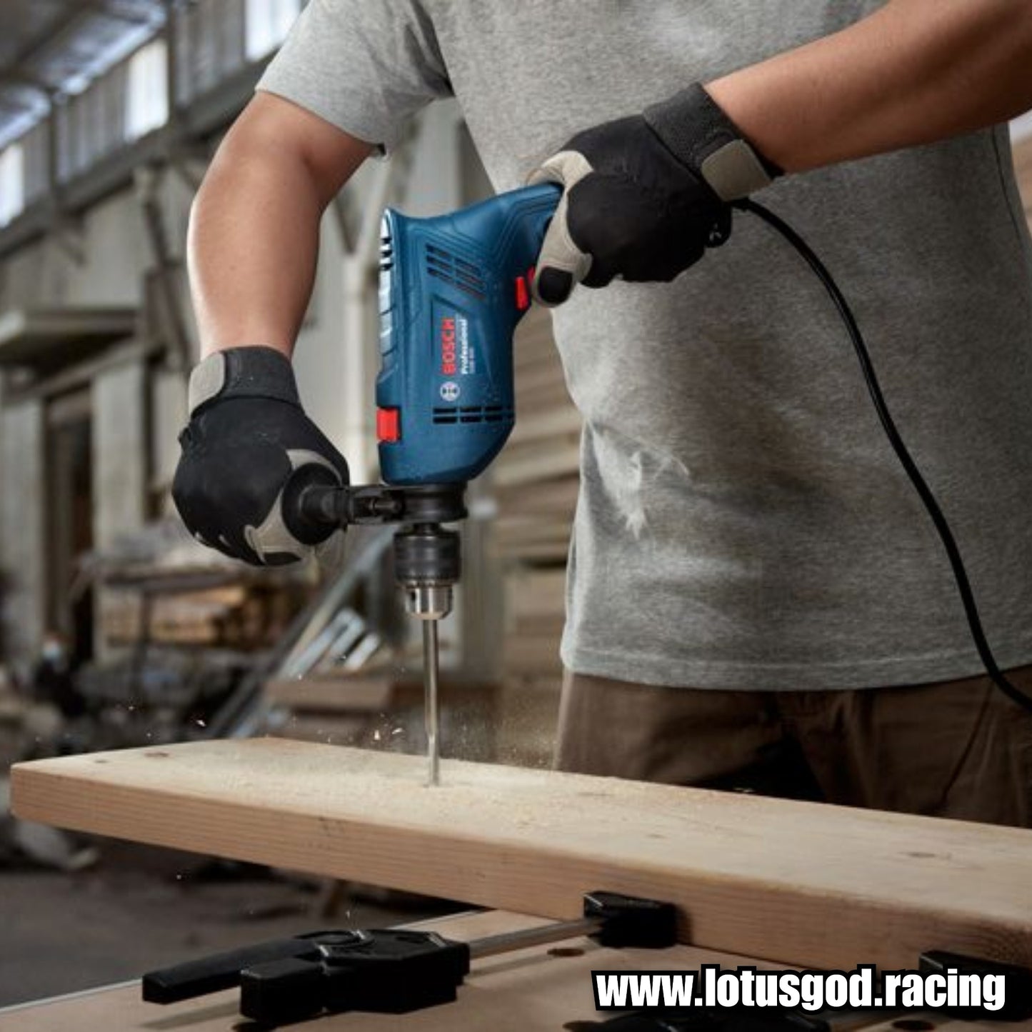 Bosch 600w Professional 13mm Electric Wired 48000bpm Impact Drill Metal Chunk Masonry GSB 600