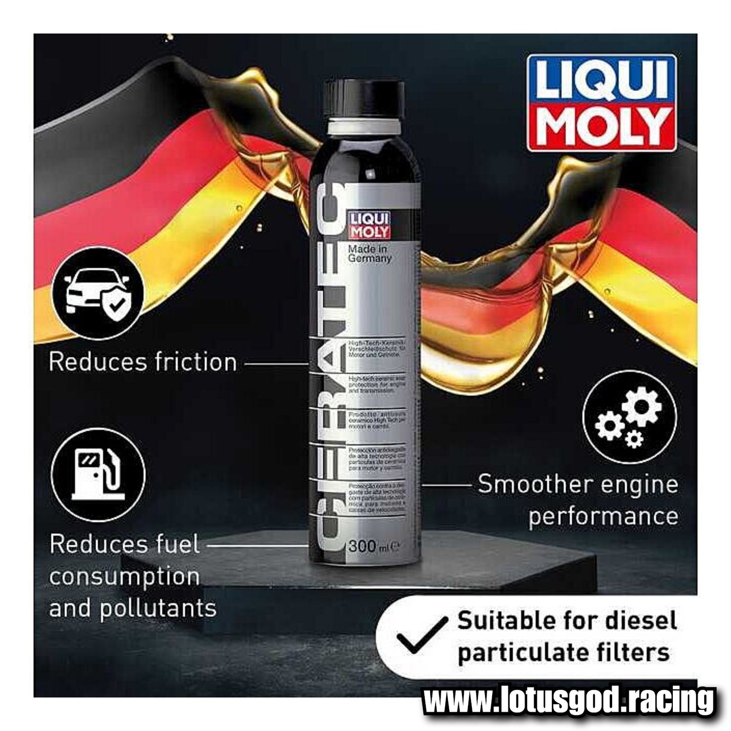Liqui Moly Ceratec High Tech Anti Wear Additive 4 Stroke Manual Transmissions Compressor Reduces For Car Gasoline Van Pick Up Lorry Truck Diesel Engines 300ml