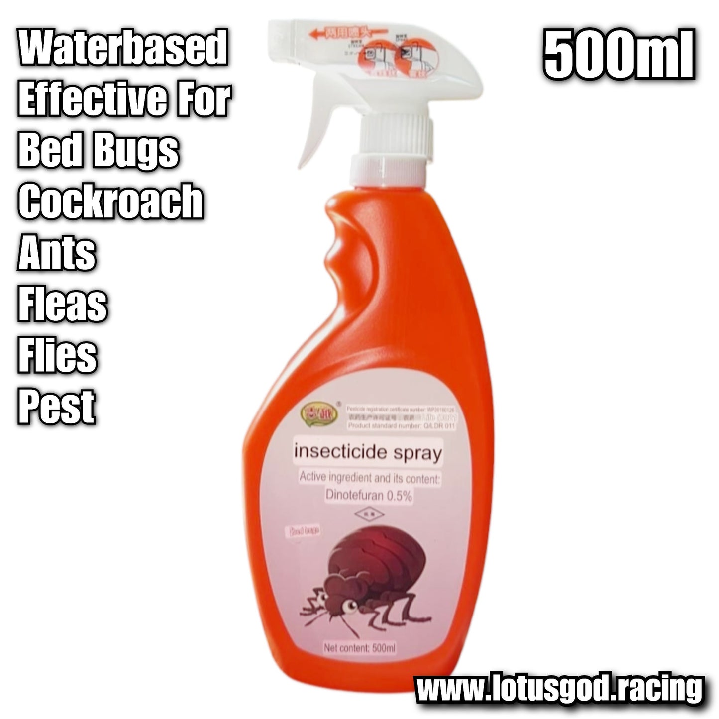 Water Based Super Bed Bugs Exterminator Killer Natural Non Pesticide Kill Bedbug Cluster Cockroach Ants Fleas Pest Formula 500ml