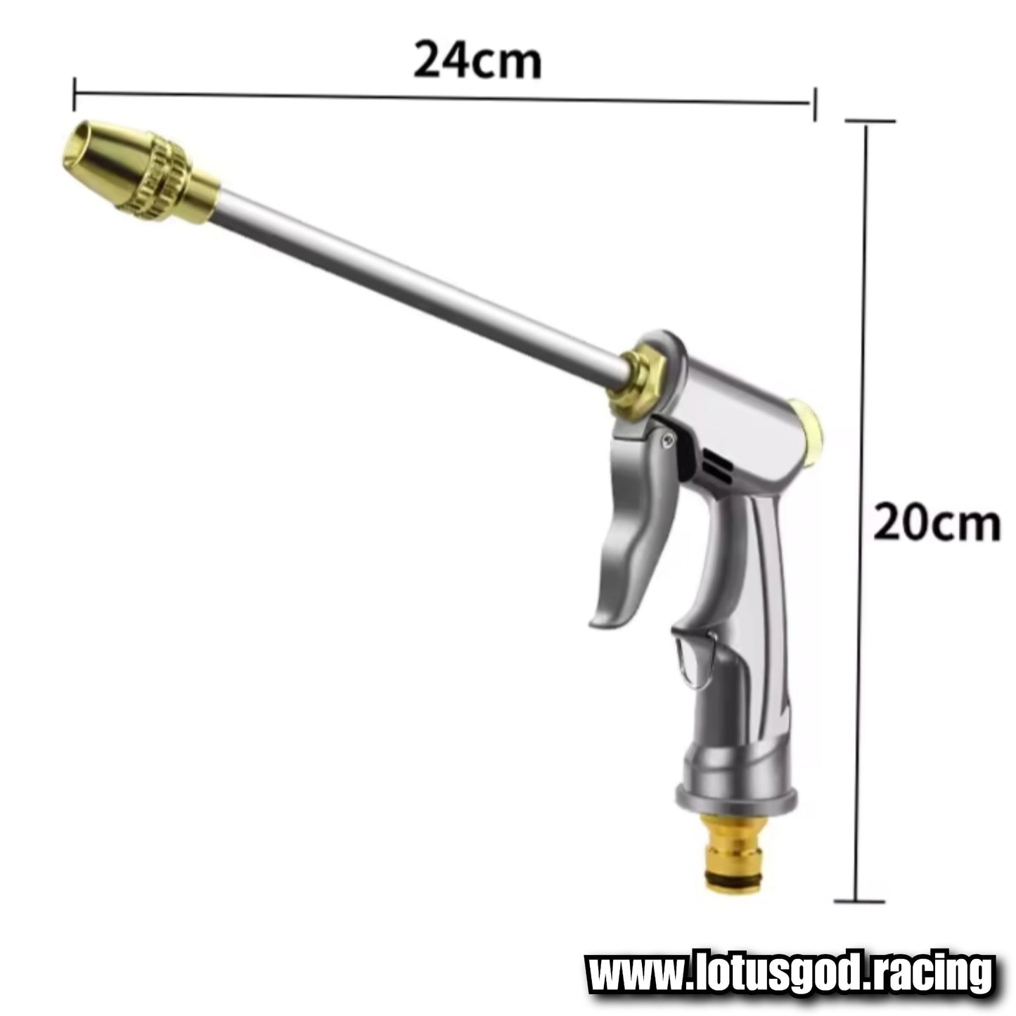 Telescopic 7.5m Flexible Stretchable 3/4" Screw Type Brass Connector Adapter Water Hose + Spray Gun Set For Gardening Condo/HDB Carpark Car Bike Van Bicycle Motorcycle Bathroom Toilet Garden Kitchen Etc