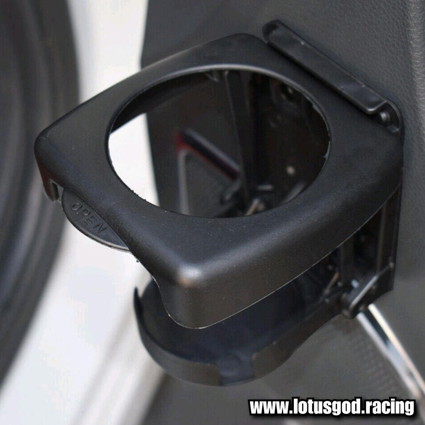 Universal Flat Surface Drill Or Double Sided Tape Drinks Organizer Door Dash Black Folding Cup Holder Expander Adapter For Car Lorry Van Pick Up Etc