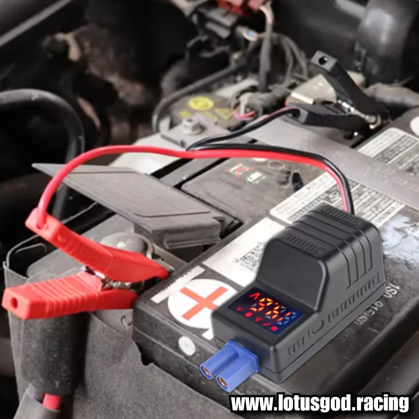 12 Volts DO Jump Start Battery Connection 650A 12V Intelligent Smart Clamp Booster Emergency Jumper Cable Clip With Digital Meter EC5 Plug Connector