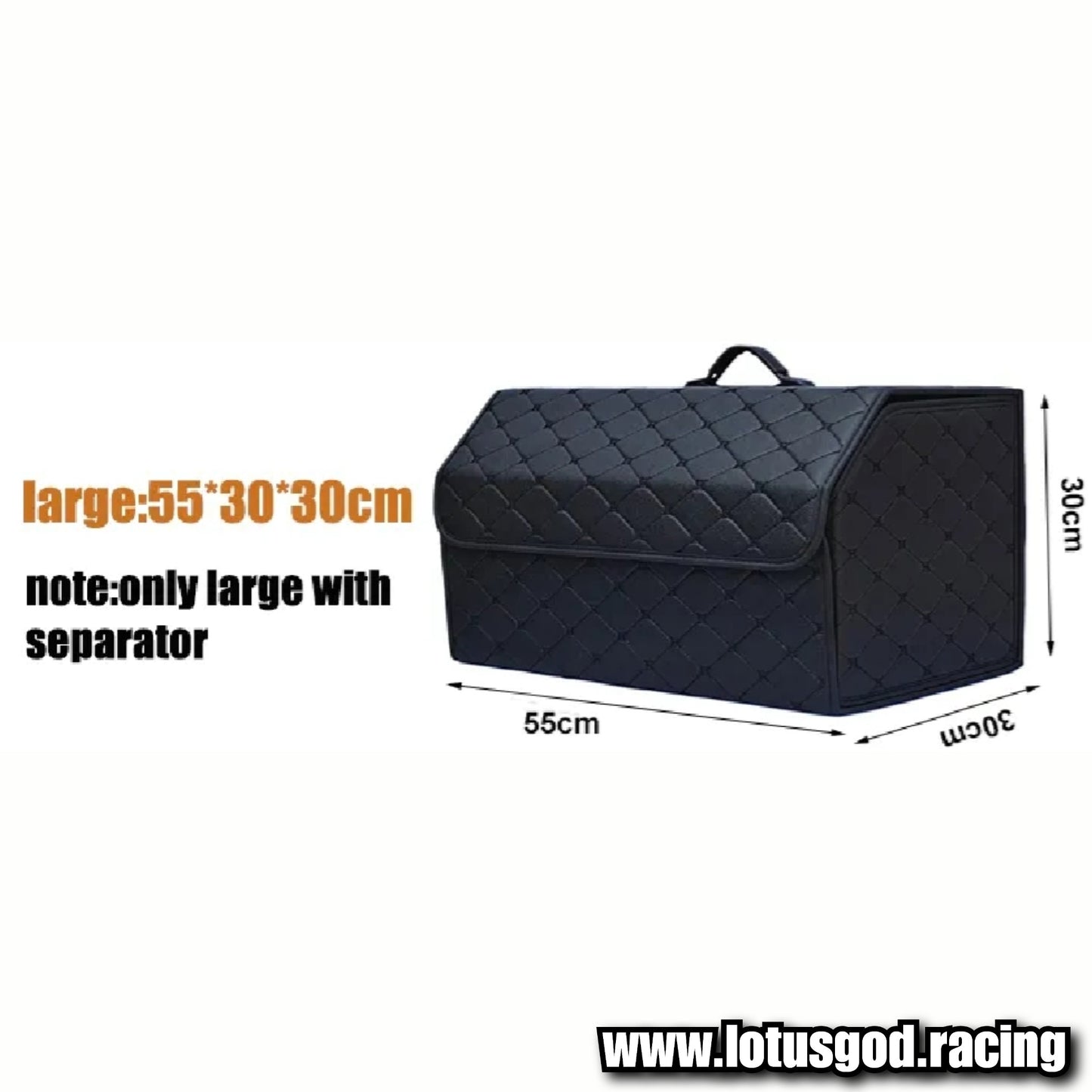 Solid Large Capacity Compartment Boot Storage Organizer Black Storage Bag Car Trunk Storage Box Accessories