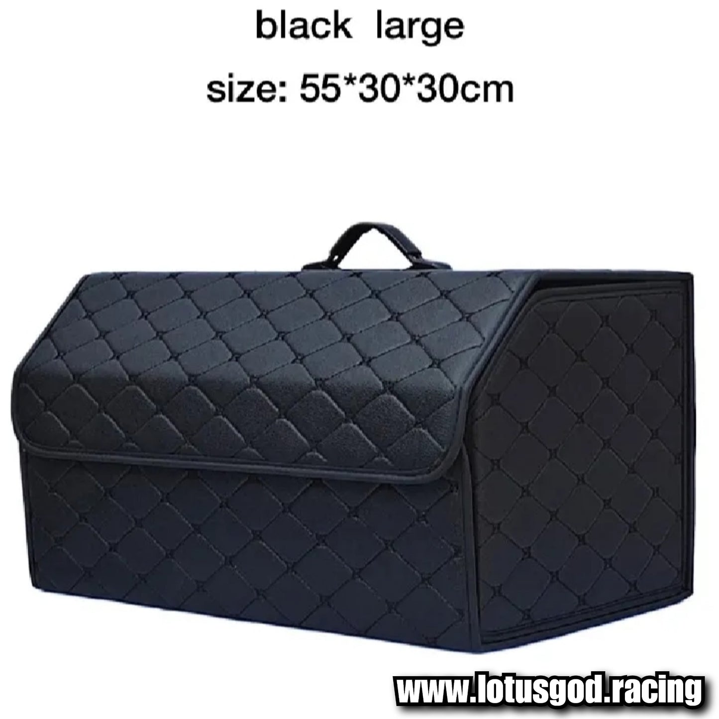 Solid Large Capacity Compartment Boot Storage Organizer Black Storage Bag Car Trunk Storage Box Accessories