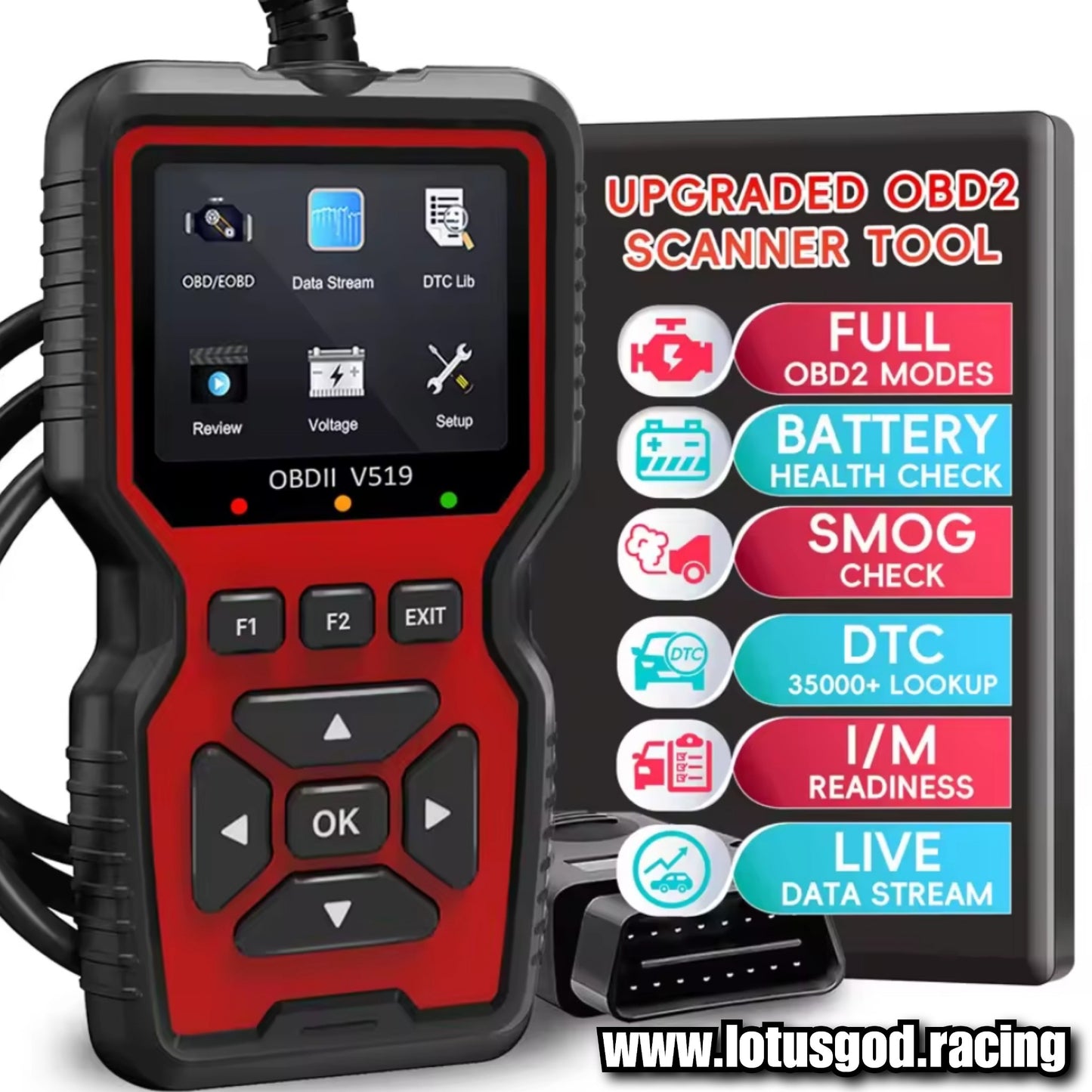 Universal Obd2 Read Check & Clear Fault Codes Diagnostic Engine Problem Detector OBD 2 16 Pins OBD II EOBD Real-time Oxygen Sensor Tool Etc