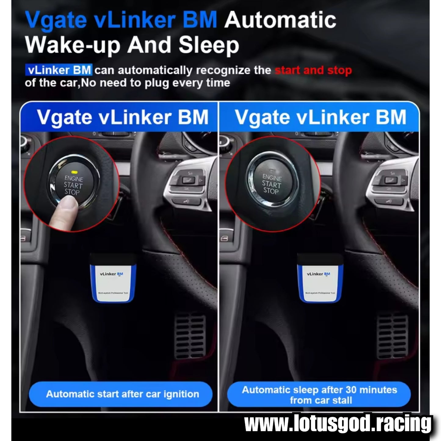 Wireless OBD vLinker BM ELM327 Scanner Bluetooth 4.0 OBD2 Car Diagnostic Auto Scan Tool ELM 327 V1.5 For Bmw Bimmercode Mini F54 F55 F56 F57 F60