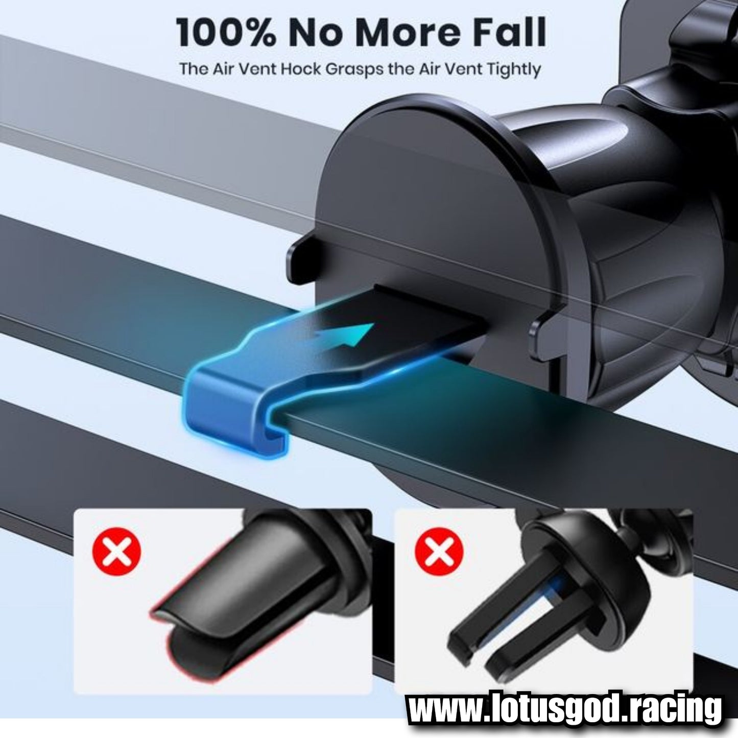 Universal Dashboard & Air Con Vent Strong Suction 360 Degree Suction Foldable Magnetic Phone Holder For MagSafe Dash Magnet Car Mount for iPhone Android Handphone Etc
