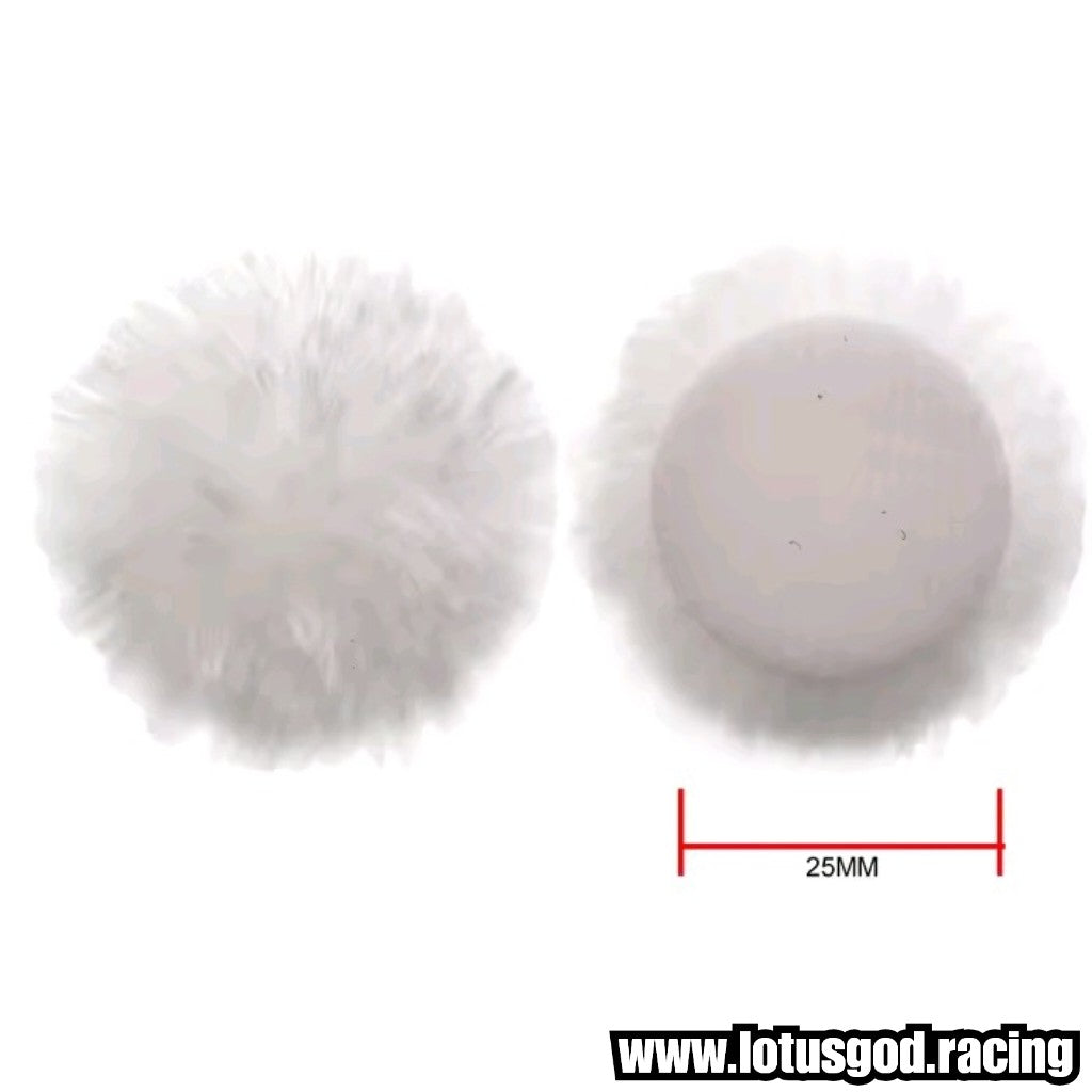 25mm | 1 Inch Mini Car Detail Polishing & Buffing Pad Set | Sponge & Wool Pads With 3mm Shank Adapter For Dremel & Rotary Tools (26 Pieces)