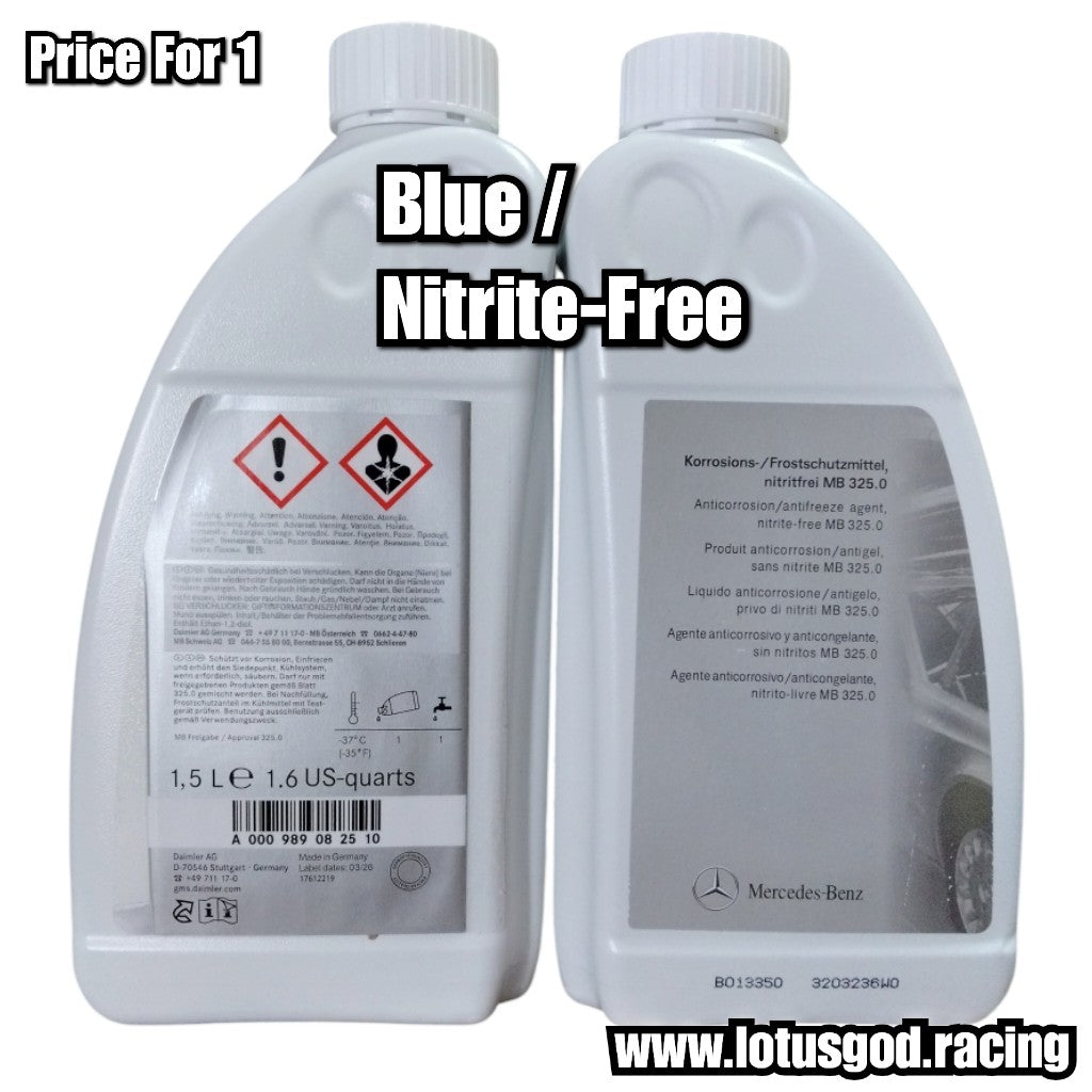 Genuine Original Mercedes Benz Engine Coolant Pink Blue Antifreeze Concentrate (1.5L) 1 Bottle