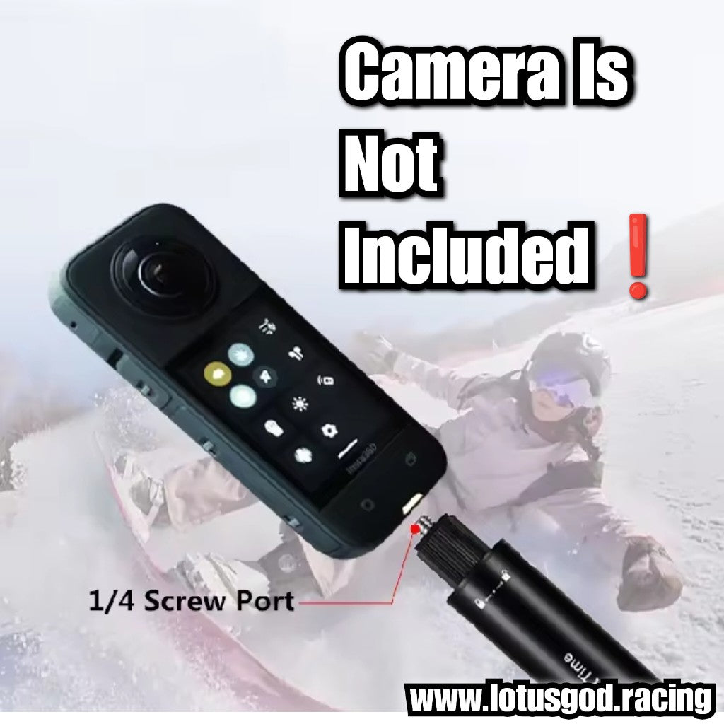 1/4" Ultra Long 3 Meters Carbon Fiber Invisible Selfie Stick (300cm Extendable Pole for Insta360, GoPro & Action Cameras) 3rd Person View