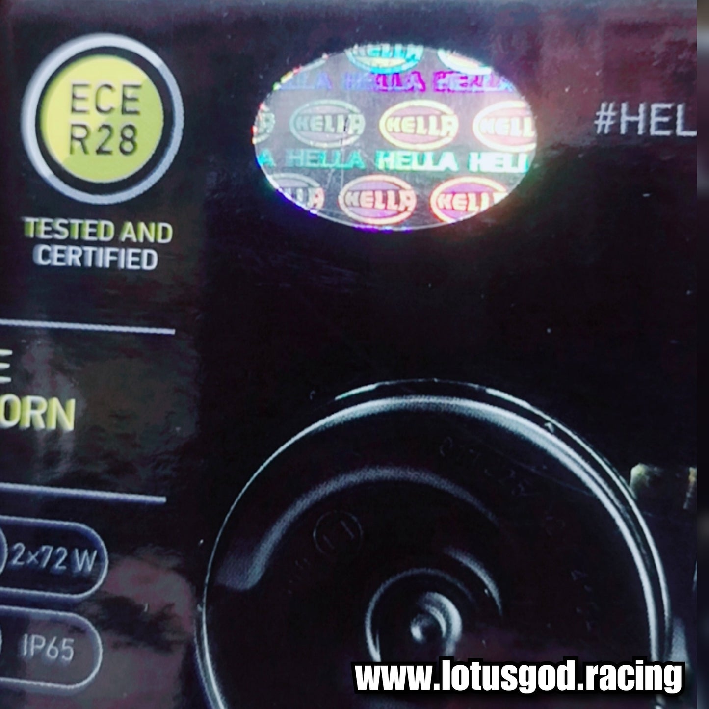 12 Volts Hella Te12 Trumpet Horn Black Electric Very Loud 110 Decibel For Car Van Pick Up Truck Motorcycle Spaceship Etc (2 Pieces)