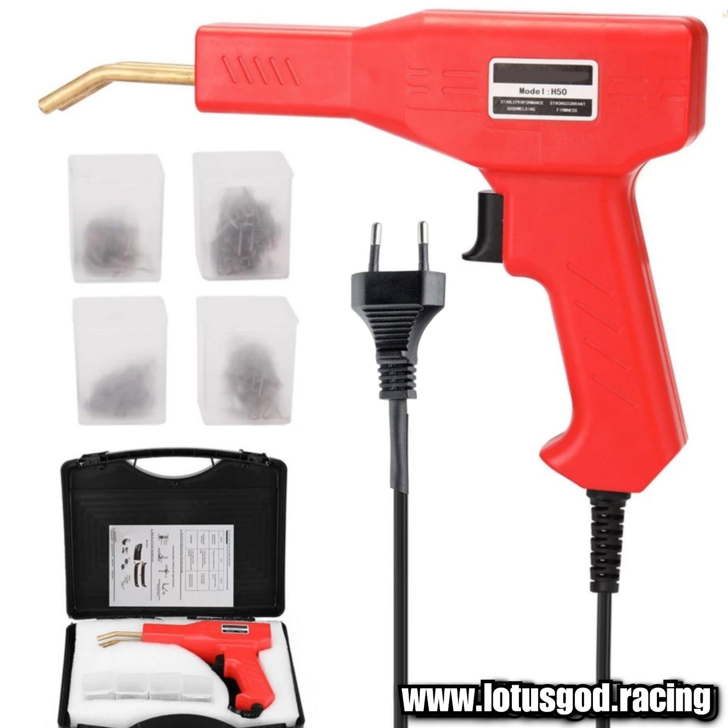 Handy Plastics Hot Machine Welder PVC PP ABS Plastic Repair For Car Bumper Lips Bodykit Stapler Welding Garage Tool