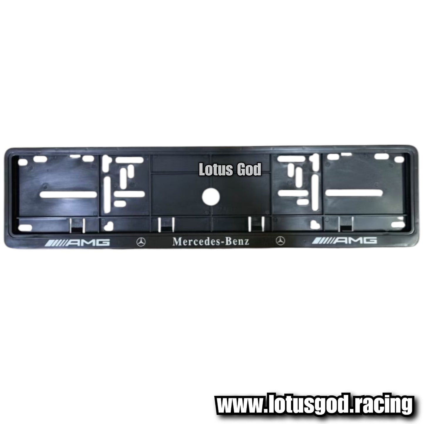 Black Singapore Euro Licence Plate Cover Long Frame For Bmw X Mercedes Benz Amg Car and All Vehicles (2 Pieces)