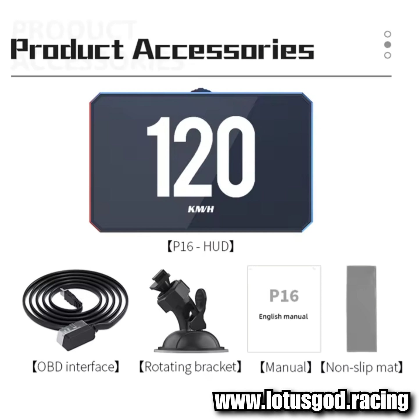 Obd2 Head Up Display HUD GPS Auto VSD Smart Car On Board Computer Gauge Speed Alarm Water Temperature Rpm Turbo Boost Meter