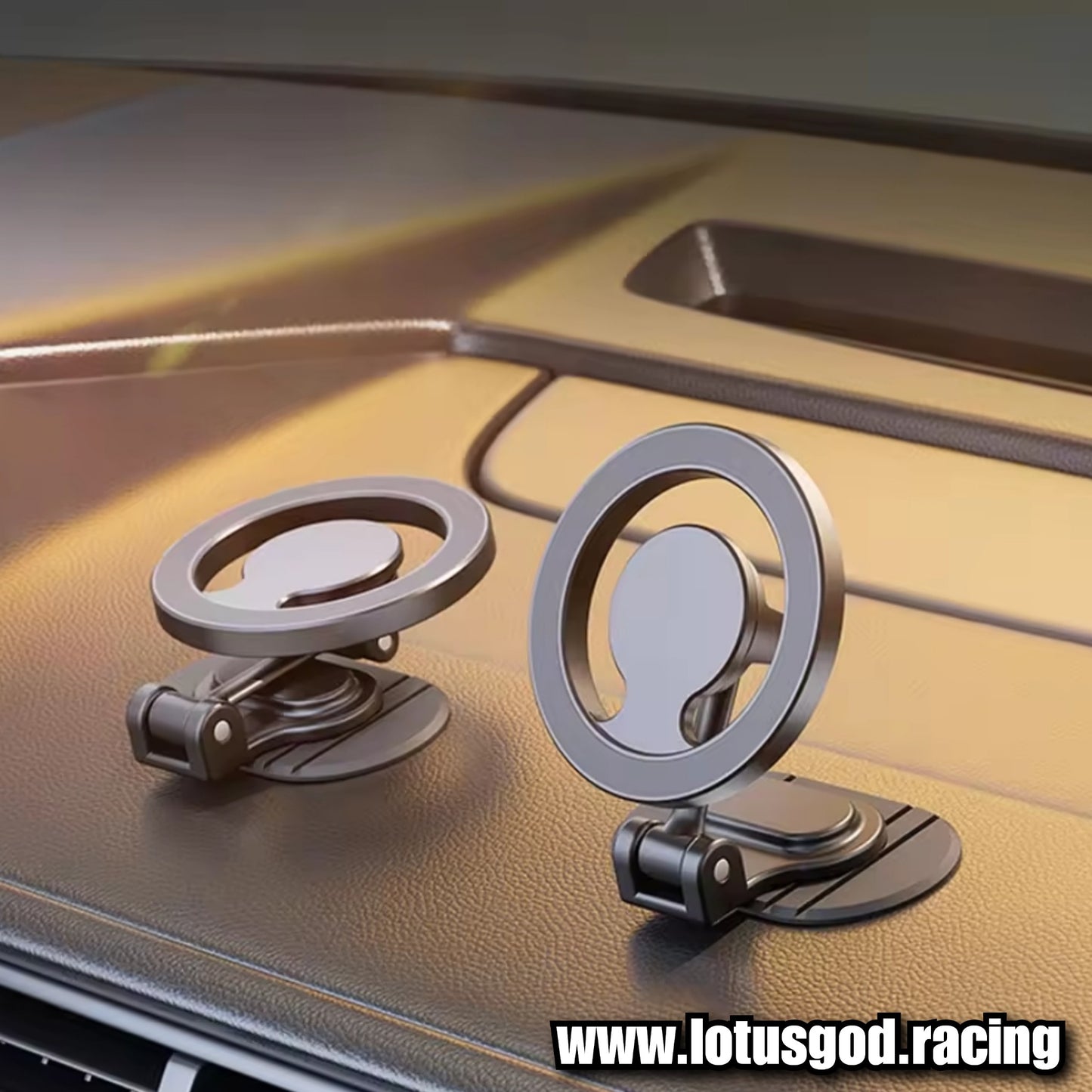 Universal 360 Degree Foldable Magnetic Car Phone Holder for Mag Safe Dashboard Magnet Car Mount for iPhone Android Handphone Etc