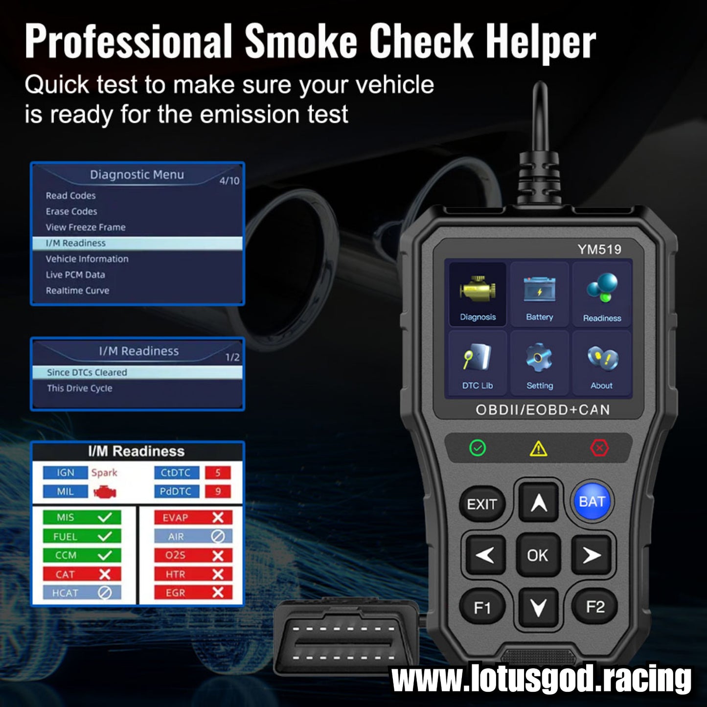 Wired OBD Code Reader OBD2 Code Reader Fault Code Check Clear Scanner Multi Language Car Diagnostic Tools Engine System + Battery Tester Tool