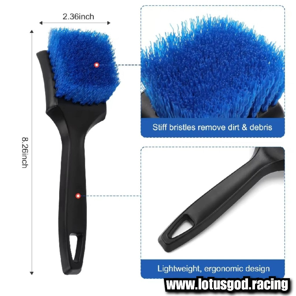3 Brush Set Cleaning Dirt Kit For Mat Wheel Tyre Air Con Vent Micro Fiber Cleaning Detailing Car Lorry Van Pick Up Motorcycle Accessories