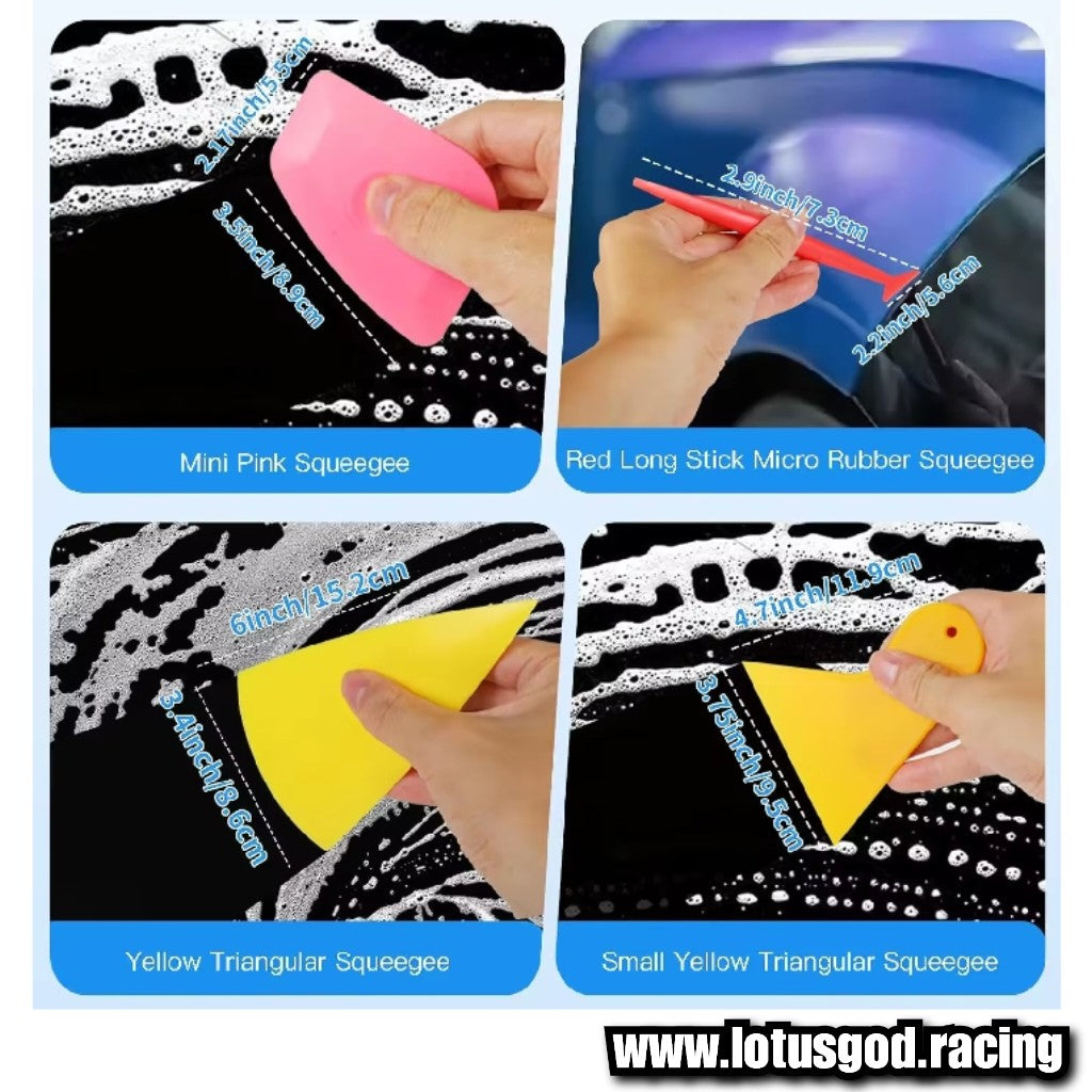 Vinyl Wrap Tool Kit Felt Squeegee Scraper Craft Cutter For Decal Sticker Window Tint Accessories (39 Pieces)