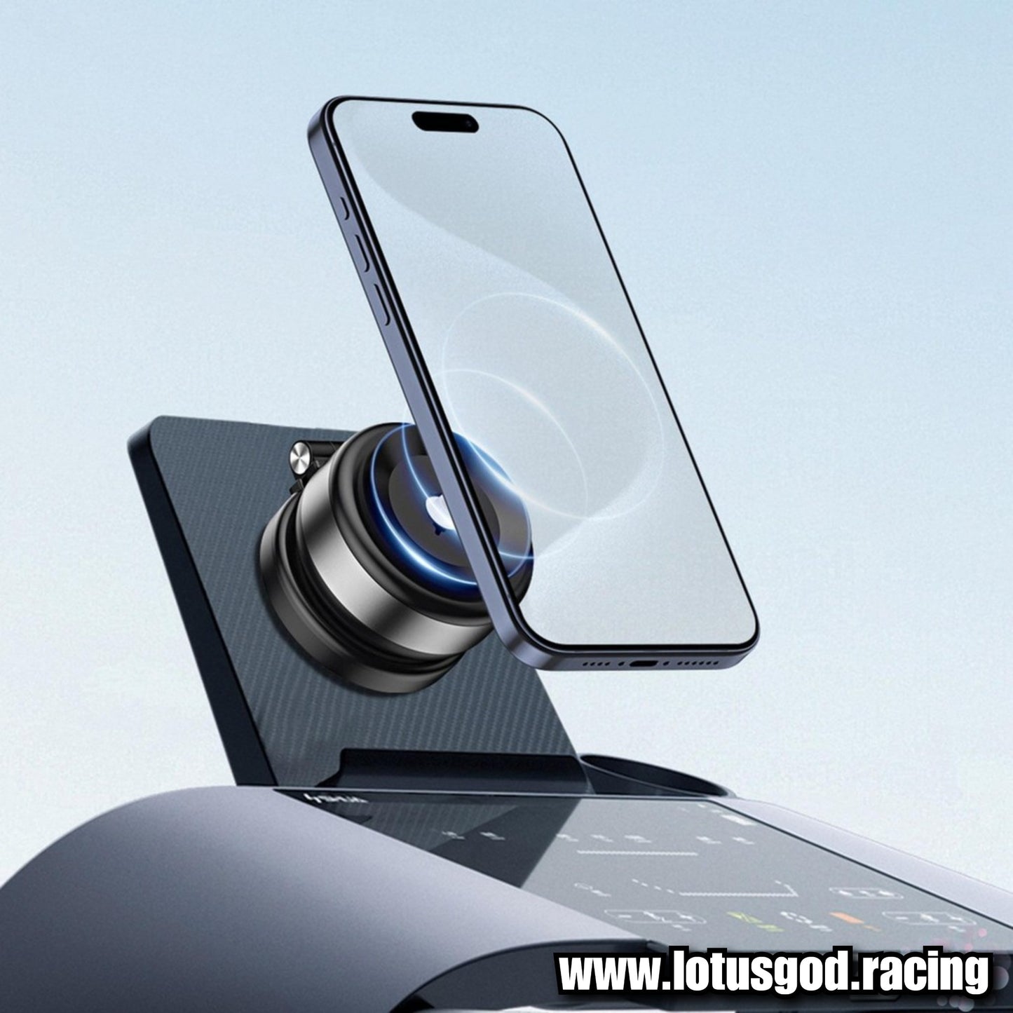 Universal Type C Rechargeable Strong Suction 360 Degree Suction Foldable Magnetic Phone Holder For MagSafe Dashboard Magnet Car Mount for iPhone Android Handphone Etc