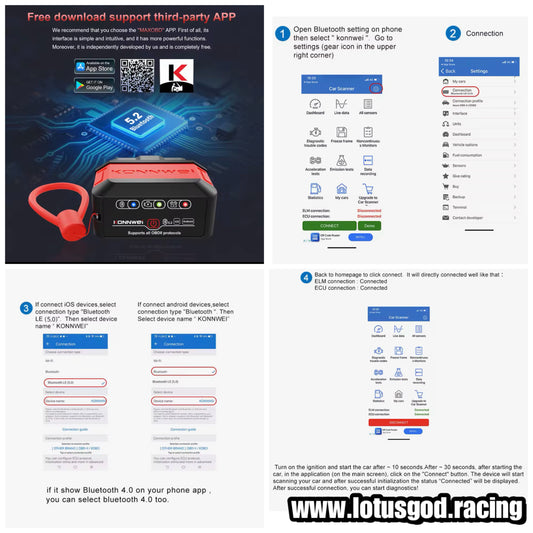 Obd2 Bluetooth Scanner 4.0 ELM327 V1.5 OBD 2 Car Diagnostic Clear Fault Codes Tool For IOS Apple Android PC ELM 327 OBDII Reader