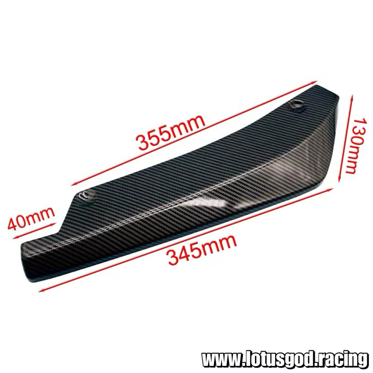 Universal Black Front Rear Bumper Lip Air Vent Trim Spoiler Canards Splitter Styling Body Kit Accessories