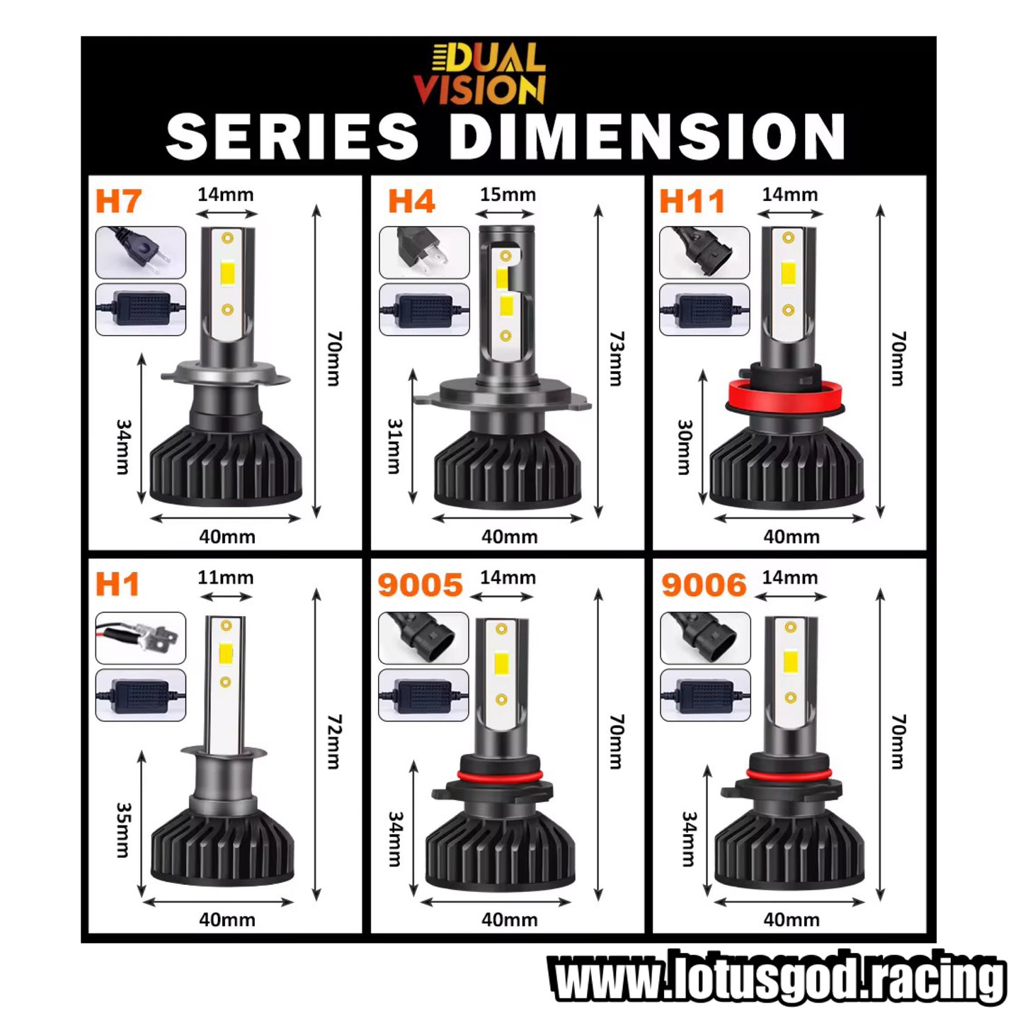 H1 | H4 Hi Low Beam| H7 | H11 | HB3 9005 | HB4 9006 Pure White 6000K Super 12 Volt K10 Canbus 160W 60000LM CSP Chips Super Bright Focus Beam With Canbus Decode Function