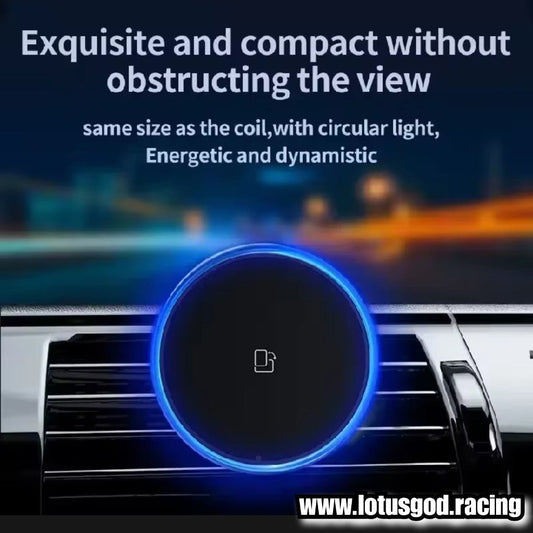 30W Air Con Vent Clip Magnet Wireless Mag Safe Rainbow Led Light Car Charger Magnetic Mount Phone Holder Stand For Fast Charging MagSafe iPhone Mini Pro Max