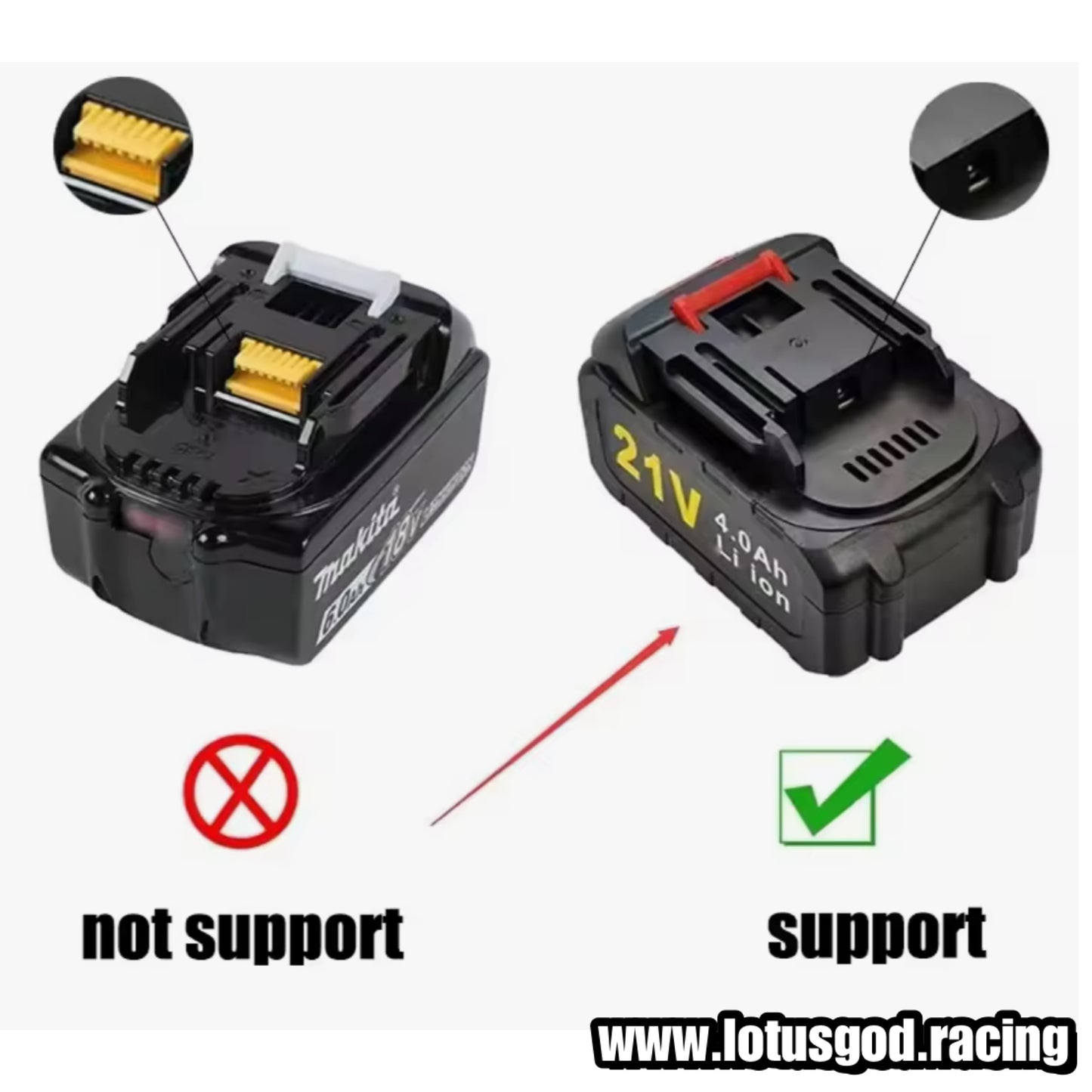 18V - 21V Li-ion Rechargeable Lithium Battery Charger EU Plug Replacement BL1415 BL1815 BL1830 BL1850 Drill Hand Gun Power Tools Etc