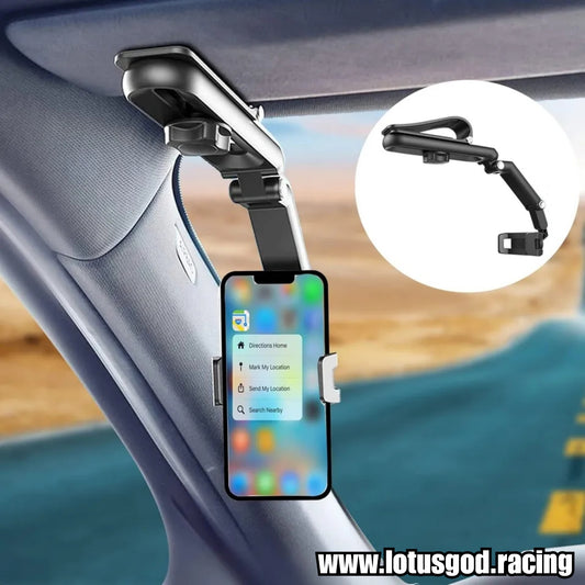 Universal 360 Degree Adjustable Android Iphone Hp Holder Clip On Sun Visor Rear View Mirror Table Stand Phone Holder