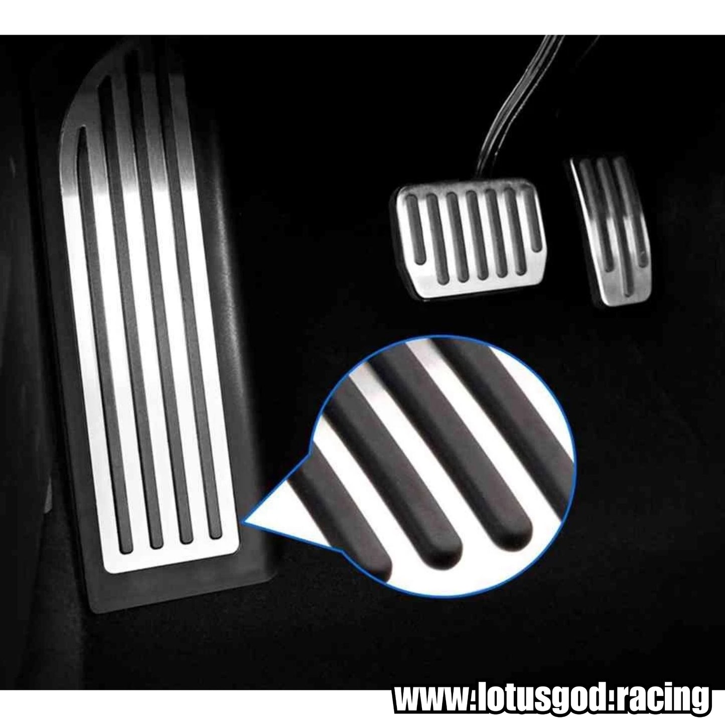 Silver Aluminium Non Slip Accelerator Brake Pedal Cover Pad Set For Tesla Model 3 Y 2021 Interior Accessories