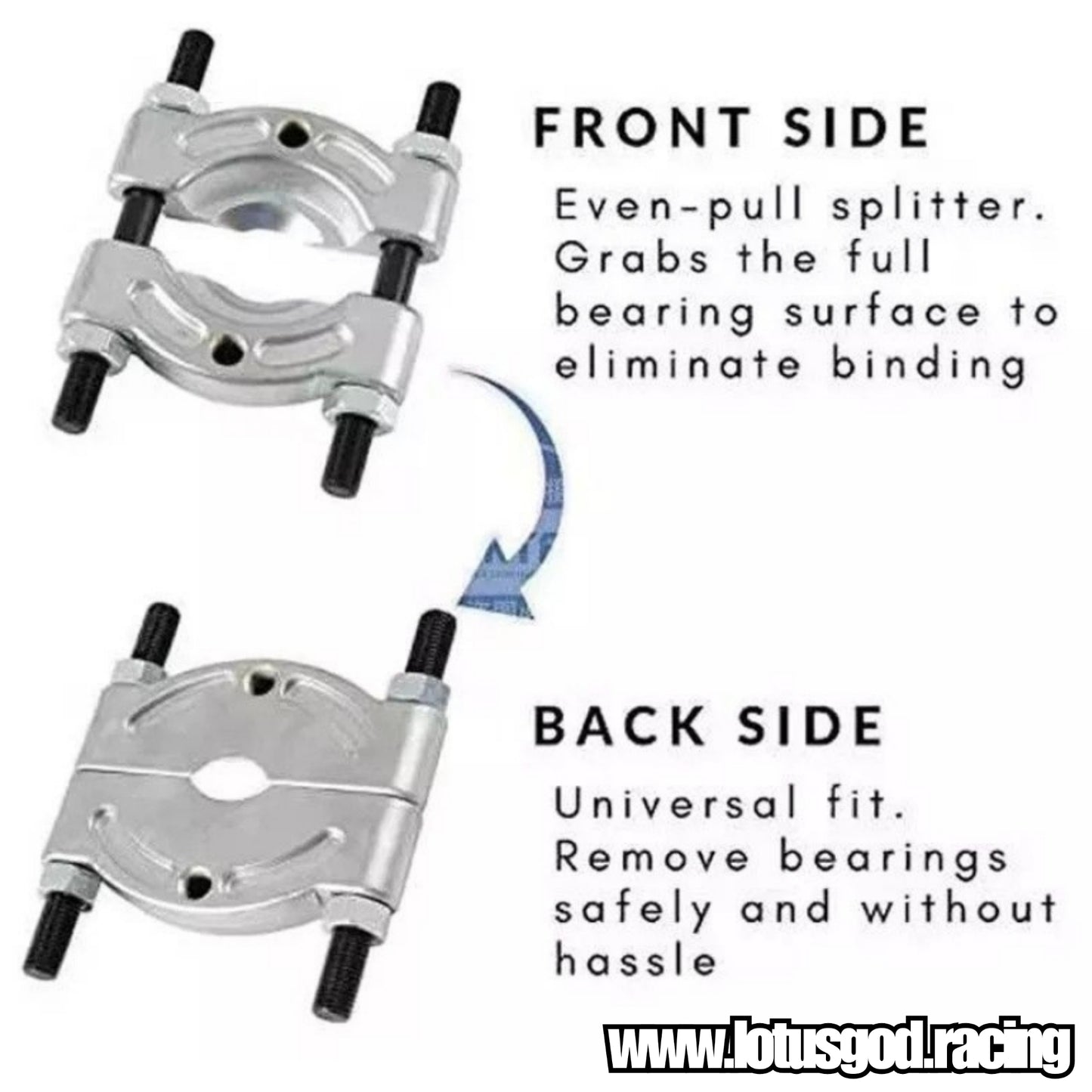 Small Bearing Removal 10mm - 30mm | 30-50mm Splitter Separator Remover Tapped Holes for Automotive