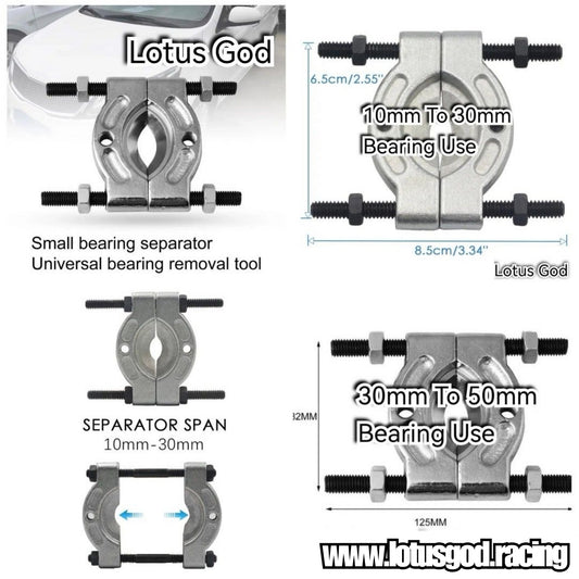 Small Bearing Removal 10mm - 30mm | 30-50mm Splitter Separator Remover Tapped Holes for Automotive