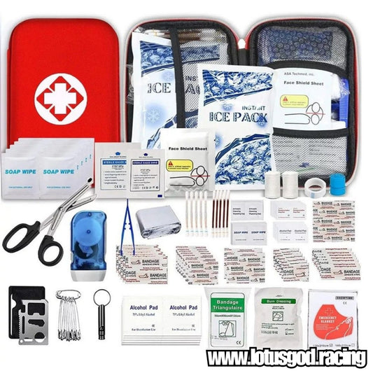 273 Pieces Small & Portable Waterproof First Aid Kit Emergency Medical Supplies