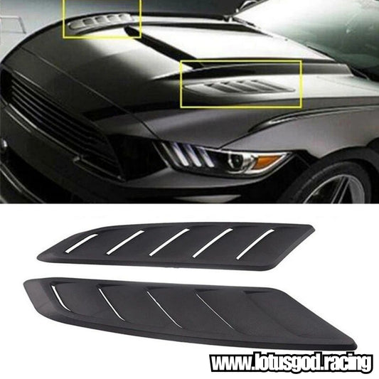 Universal Front Rear Fender Bumper Air Flow Intake Shark Fin Panel Grill Vent