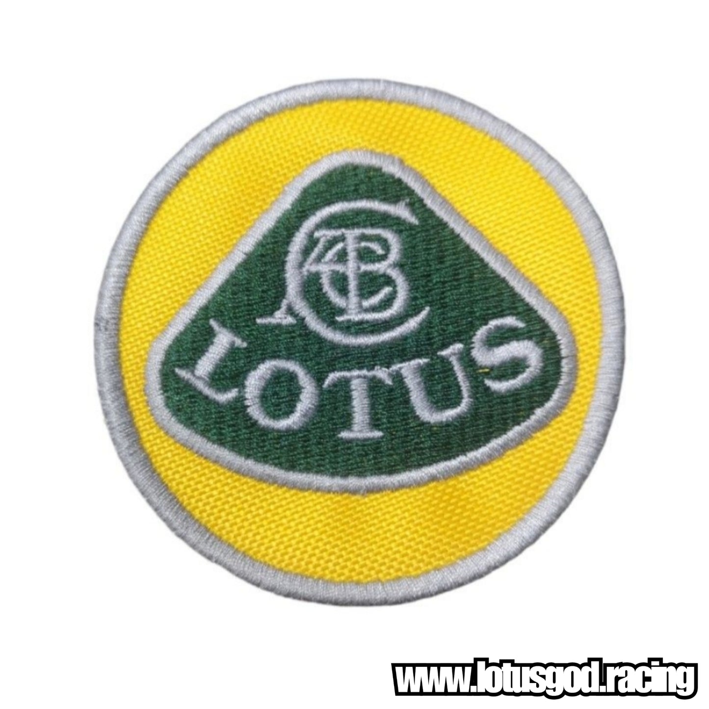 Lotus Embroidered Yellow & Green Embroidery Sew On Badge