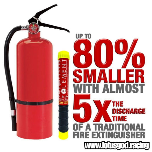 Element 30cm X 3.2cm E50 50 Second Vehicle Car Fire Extinguisher 40050 Super Small & Lightweight At 230g!!!