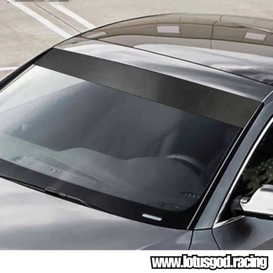 Universal Car Windscreen Gloss | Matt Black Vinyl Sun Shade DIY Front Screen Sunshade Windshield Sticker Wrap Decal 150cm X 30cm