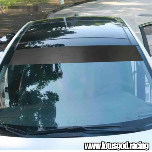 Universal Car Windscreen Gloss | Matt Black Vinyl Sun Shade DIY Front Screen Sunshade Windshield Sticker Wrap Decal 150cm X 30cm