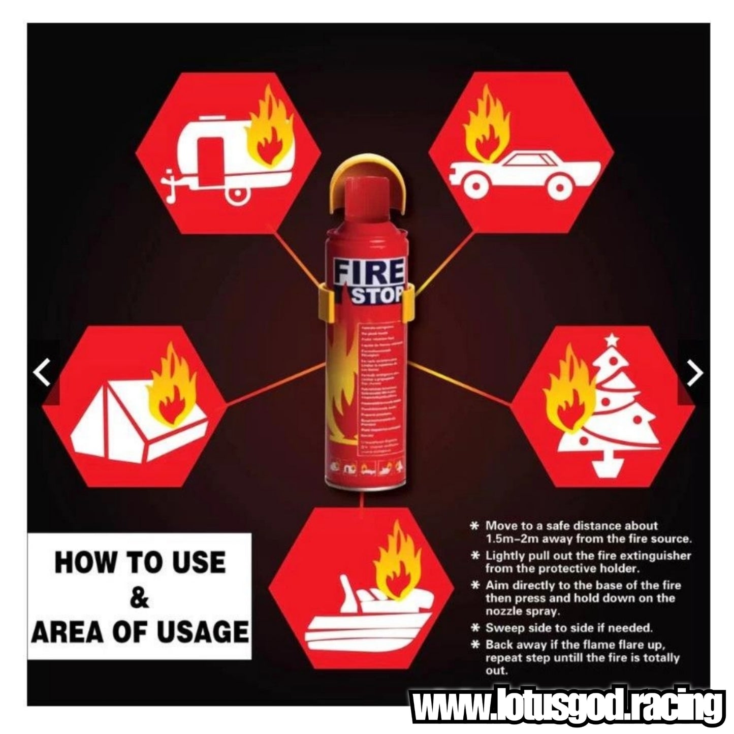 550ml | 1000ml Portable Mini Home Car Room Emergency Fire Extinguisher